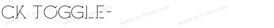 CK Toggle字体转换
